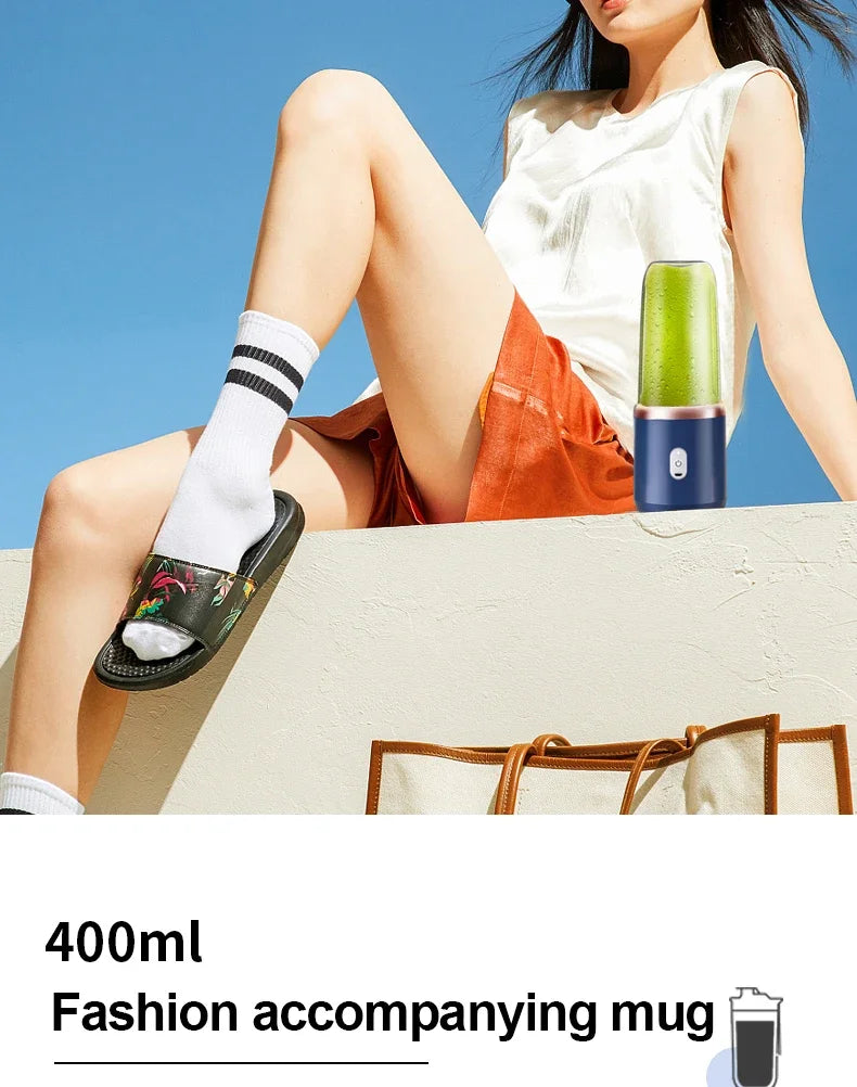 Portable Juicer Cup – 6 Blade USB Blender
