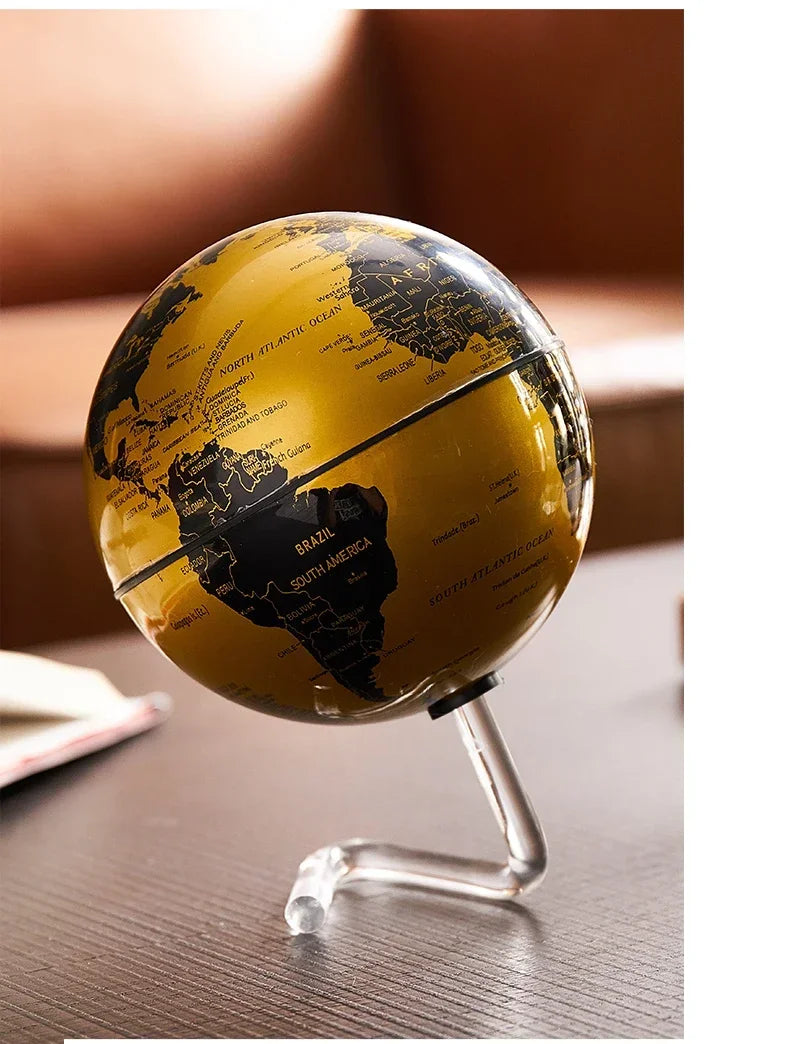 Metal Base World Globe, Rotating World Globe with Stand, for Children To Learn, for Classroom Geography Education
