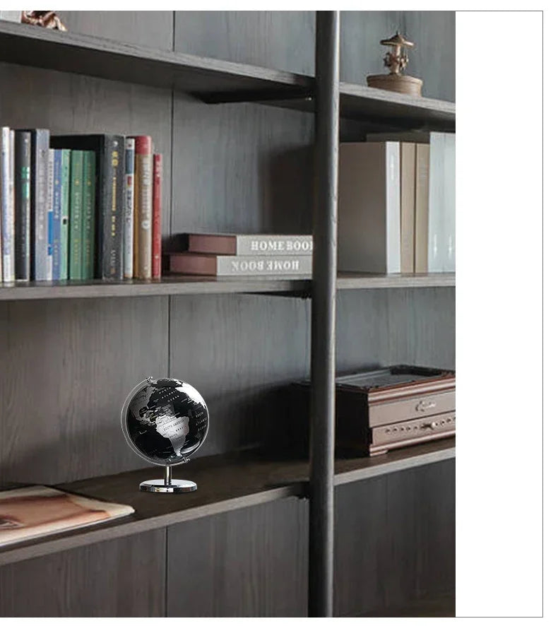 Metal Base World Globe, Rotating World Globe with Stand, for Children To Learn, for Classroom Geography Education