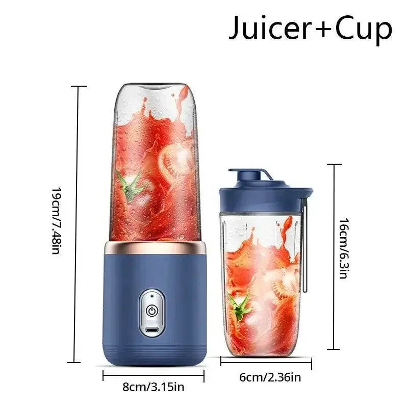 Portable Juicer Cup – 6 Blade USB Blender