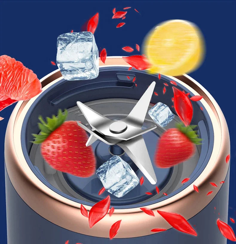 Portable Juicer Cup – 6 Blade USB Blender