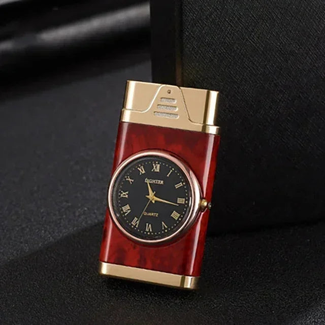 Rocker Metal Unusual Gas Lighters Jet Butane Torch Lighter Windproof Cigarette Cigar Lighter Gadgets for Men