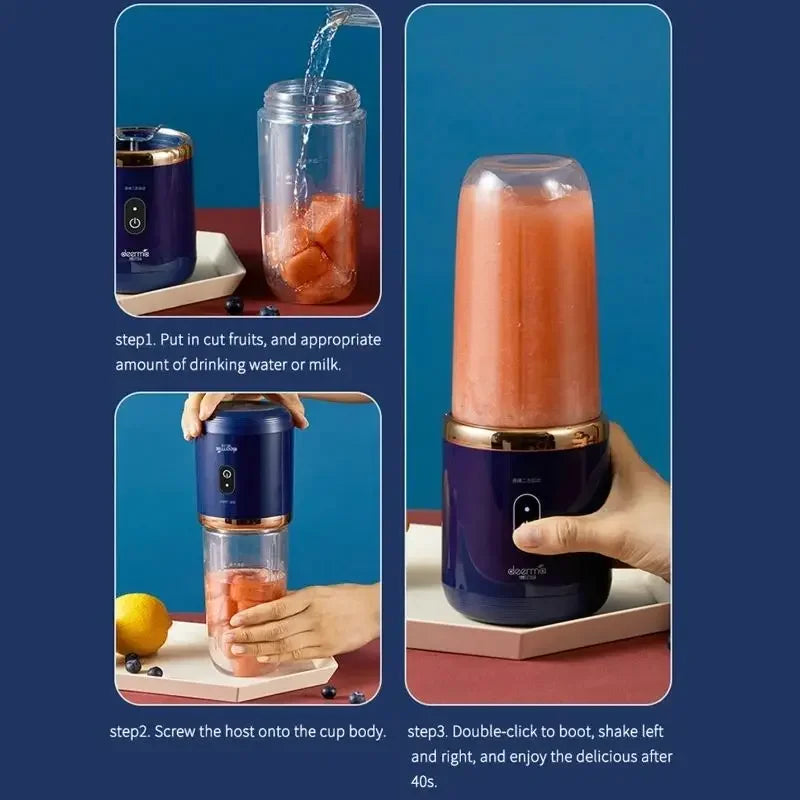 Portable Juicer Cup – 6 Blade USB Blender