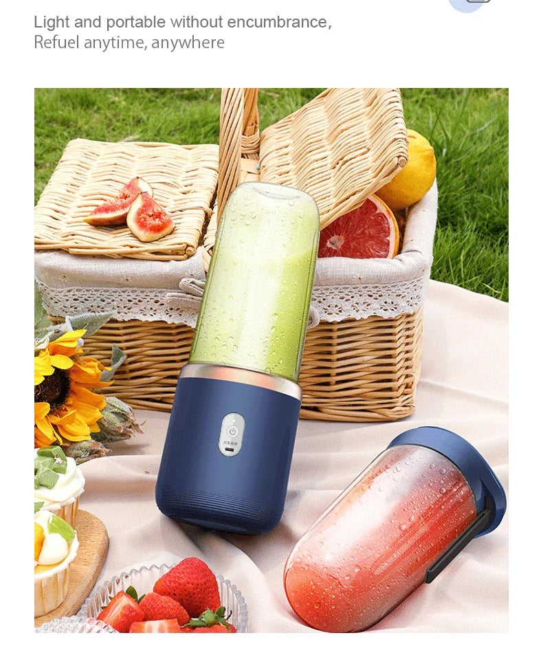 Portable Juicer Cup – 6 Blade USB Blender