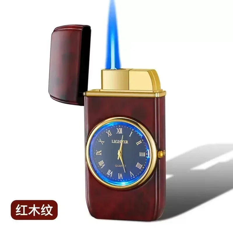 Rocker Metal Unusual Gas Lighters Jet Butane Torch Lighter Windproof Cigarette Cigar Lighter Gadgets for Men